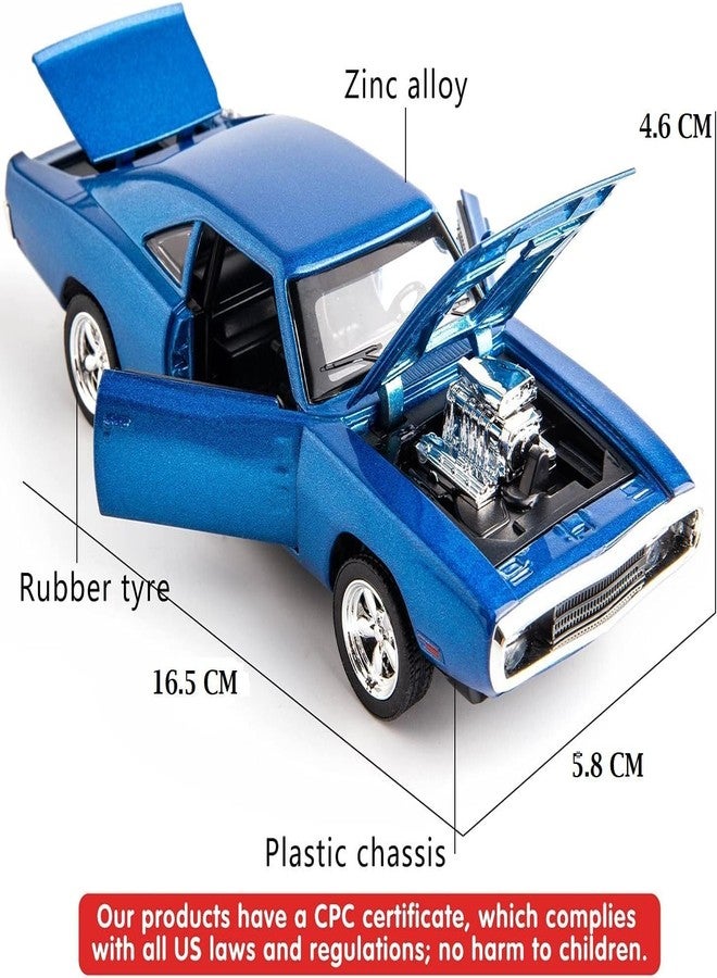 FEXXA سيارة FEXXA نموذجية مصبوبة من سبيكة معدنية حصرية بمقياس 1:32، تعمل بالسحب للخلف، مع صوت وإضاءة، لعبة سيارة صغيرة للأطفال، سيارة نموذجية معدنية مع صوت وإضاءة؟ (فاست أند فيوريس 7 - أزرق) - Image 4
